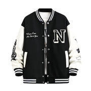 Baseball jacket, men's spring and autumn couple outfit, autumn and winter men's loose trendy brand American ins student jacket top - Follow yourDream