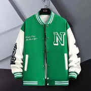Baseball jacket, men's spring and autumn couple outfit, autumn and winter men's loose trendy brand American ins student jacket top - Follow yourDream