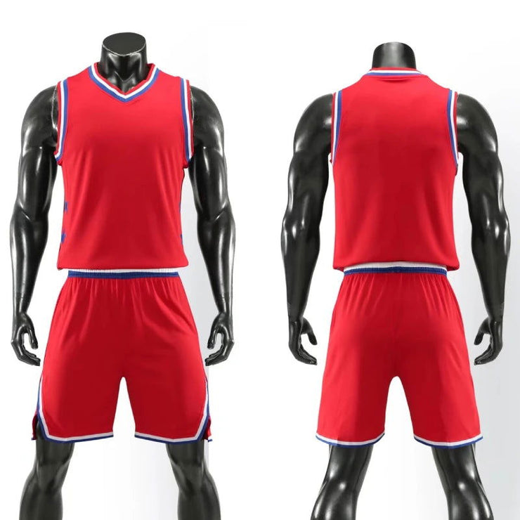 Basketball Set Sports Kit Professional Uniform Training Vest And Shorts Men And Kids Game Team Breathable Basketball Clothing - Follow yourDream
