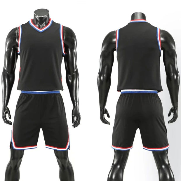 Basketball Set Sports Kit Professional Uniform Training Vest And Shorts Men And Kids Game Team Breathable Basketball Clothing - Follow yourDream