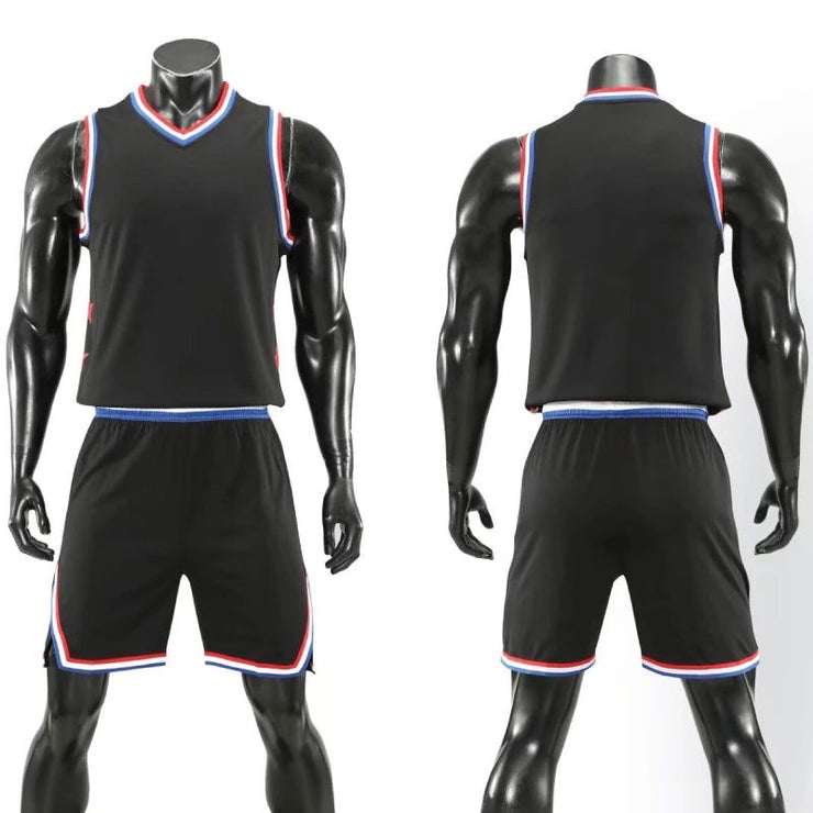 Basketball Set Sports Kit Professional Uniform Training Vest And Shorts Men And Kids Game Team Breathable Basketball Clothing - Follow yourDream