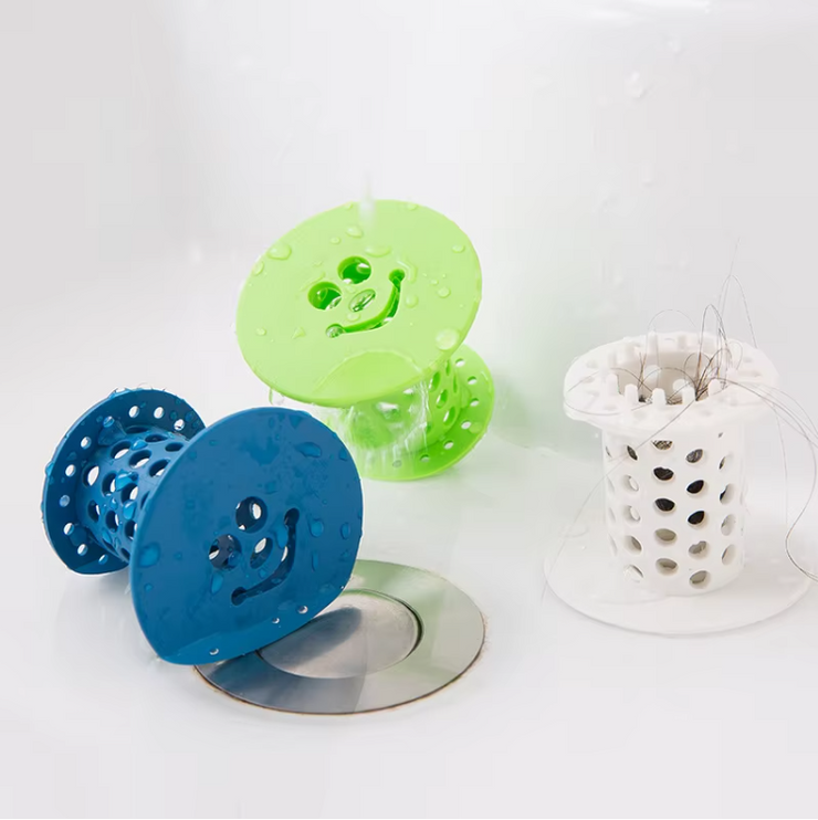 Bath Stopper Plug Sink Strainer Filter Sewer Dredge Device Shower Hair Stopper Bathroom Drain Hair Catcher bathroom accessories（green） - Follow yourDream