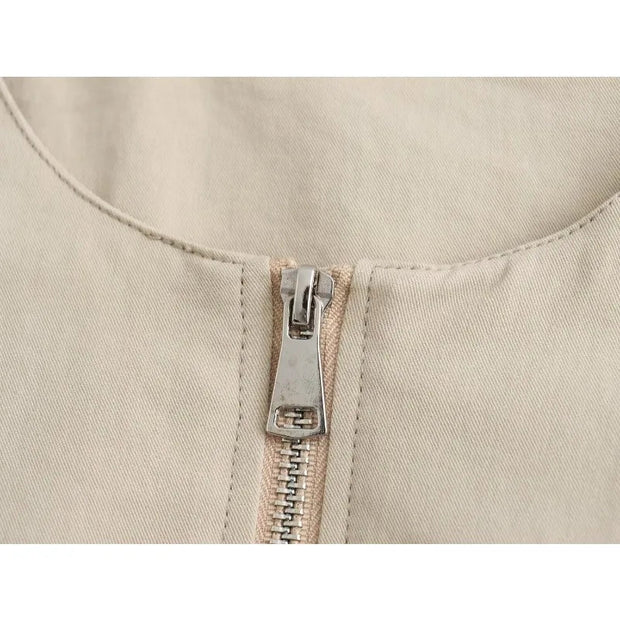 Beige Jackets Korean Style Women's  Golf Wear Women Korean Baseball Uniform Pretty Bomber Elegant Women's Jackets - Follow yourDream