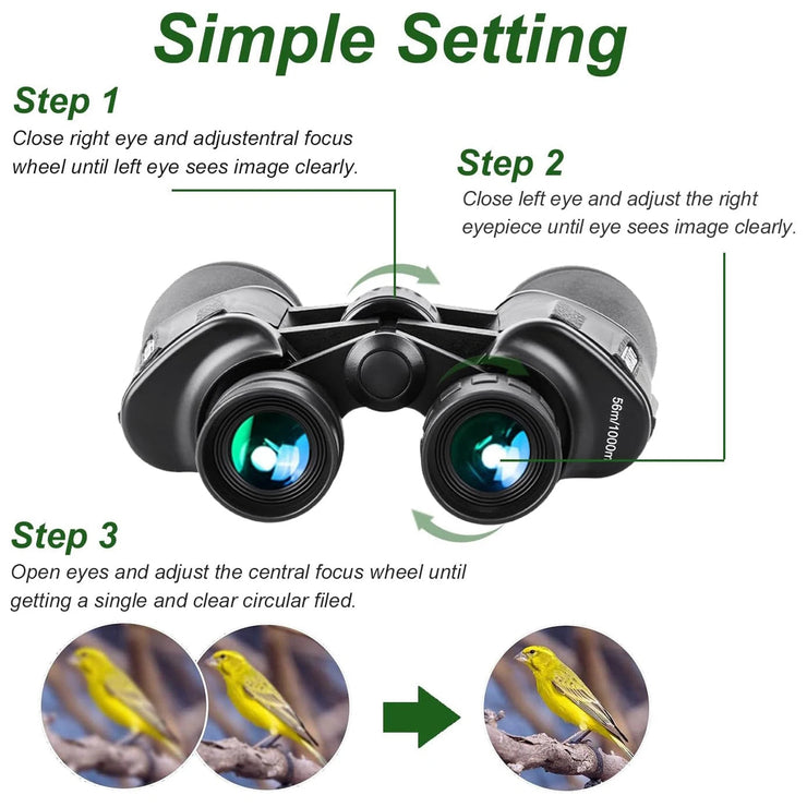 Binoculars Telescope 20x50 HD Multipurpose Outdoors Portable IPX4 Waterproof Sports Recreation Camping Hiking Telescope - Follow yourDream