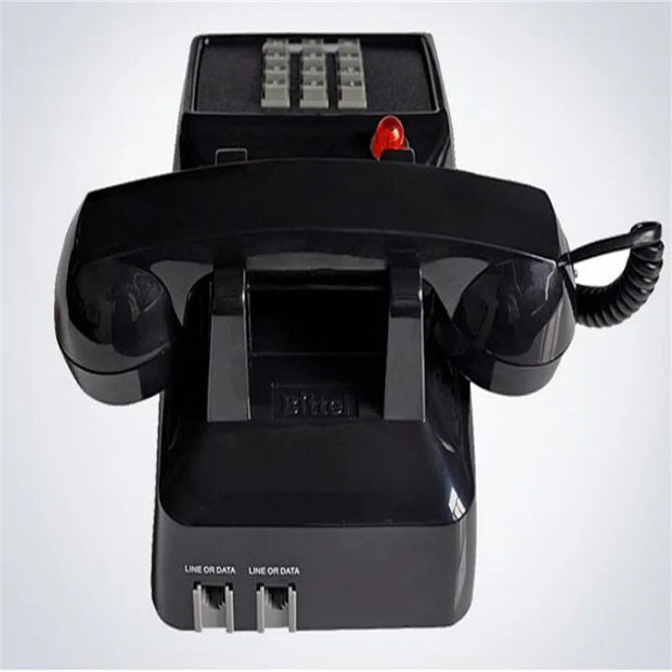 Black landline telephone Plastic Home office Retro Wire Landline fixed Phone Europe style - Follow yourDream