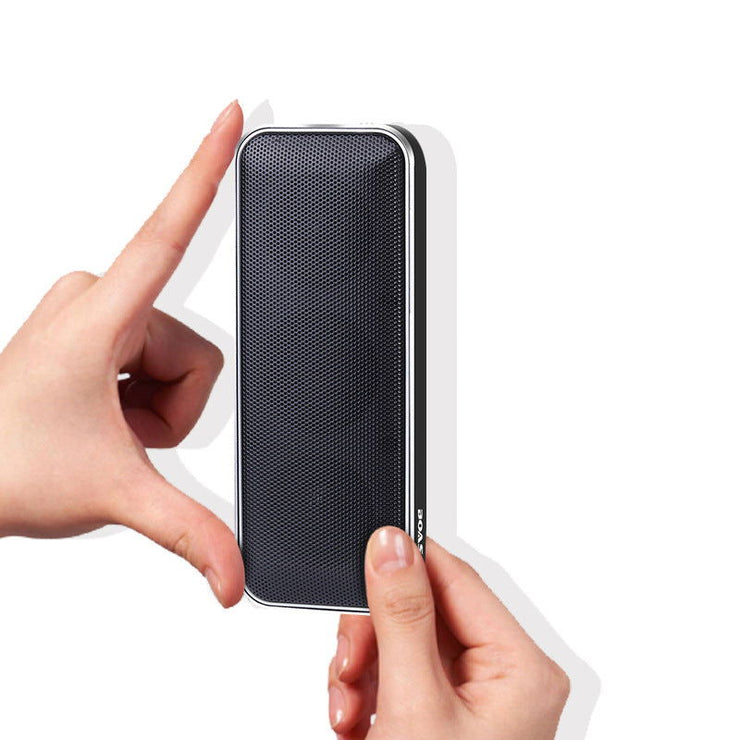 Bluetooth speaker wireless speaker square double speaker mini pocket portable metal ultra-thin exquisite bluetooth speaker - Follow yourDream