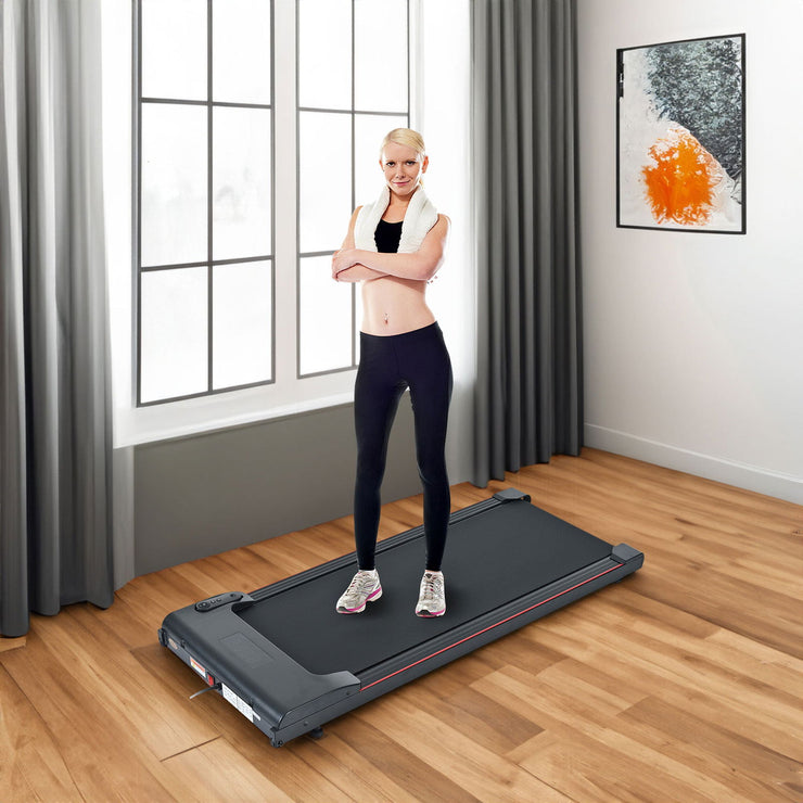 Brushless electric walking mat, 300 pound capacity, portable treadmill for home use, 0.5 to 4.0 miles per hour - Follow yourDream