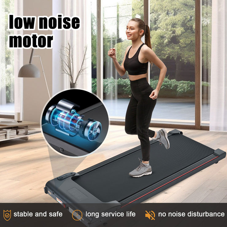 Brushless electric walking mat, 300 pound capacity, portable treadmill for home use, 0.5 to 4.0 miles per hour - Follow yourDream