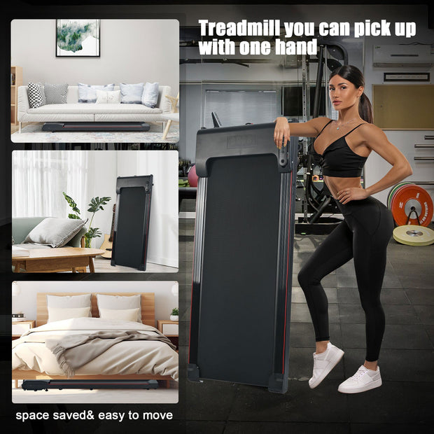 Brushless electric walking mat, 300 pound capacity, portable treadmill for home use, 0.5 to 4.0 miles per hour - Follow yourDream