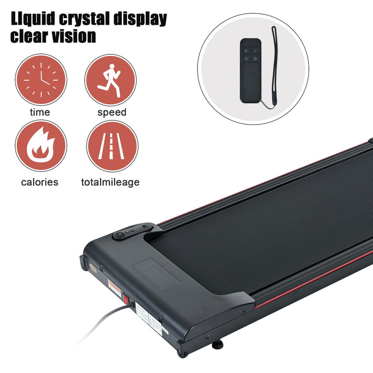 Brushless electric walking mat, 300 pound capacity, portable treadmill for home use, 0.5 to 4.0 miles per hour - Follow yourDream
