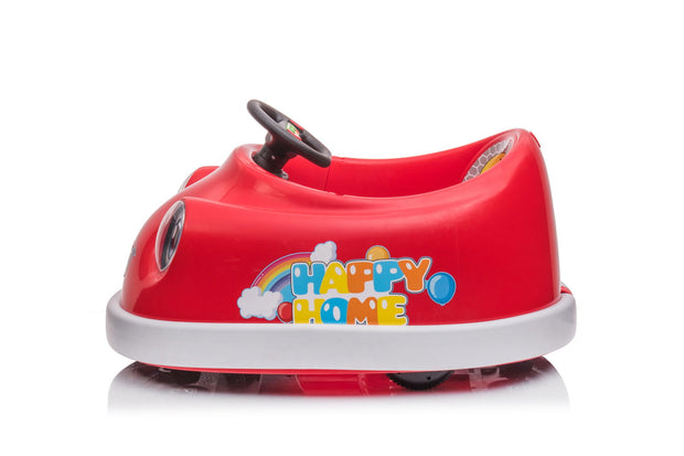 Bumper Car for Kids 1-6 Years Old Children's Electric Car with Pushrod Dinner Plate Music Rocking Horse Mode - Follow yourDream