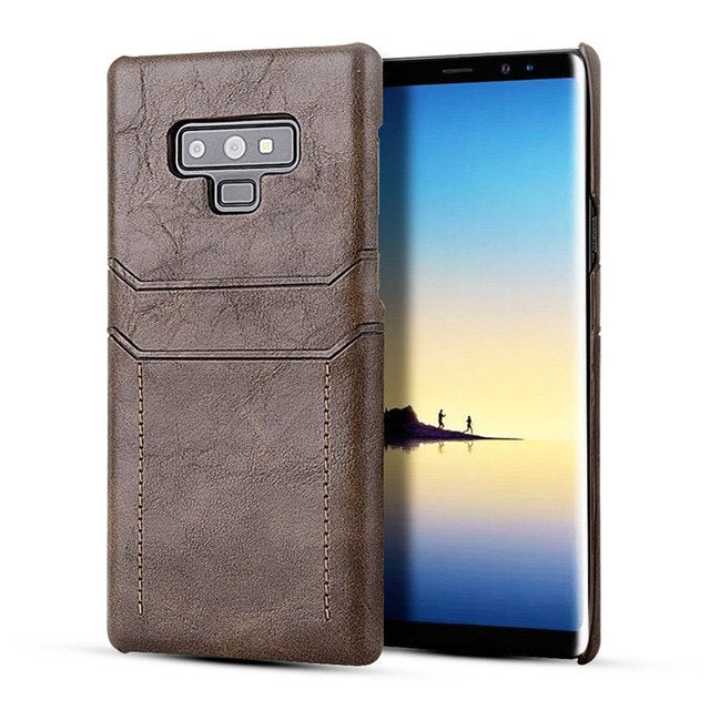 Card Holder Case for Samsung Galaxy Note 9 8 Luxury Leather Wallet Shockproof Slim Hard Back Cover for Galaxy