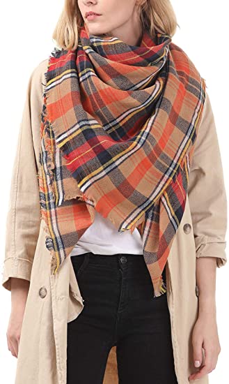 women scarves-grey brown