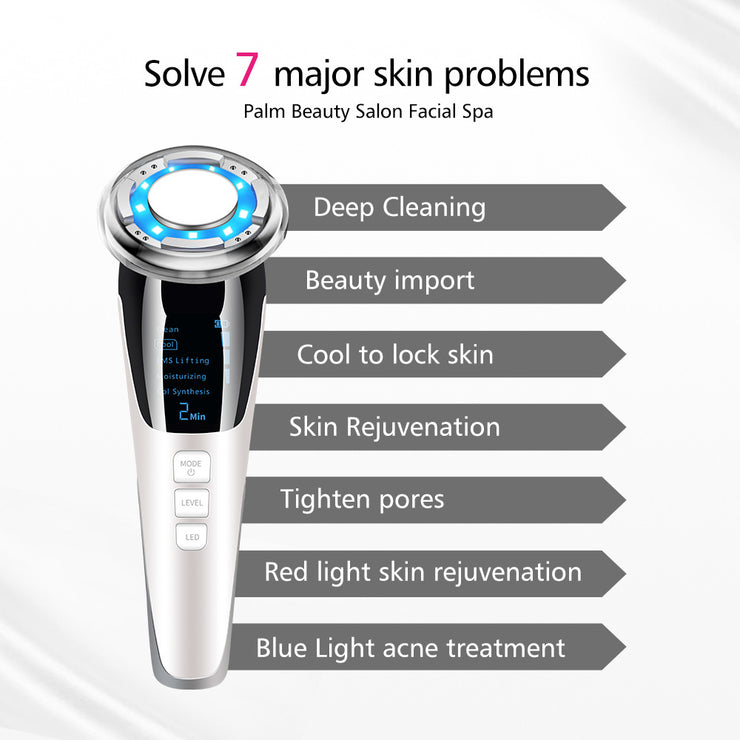 EMS Hot And Cold Photon Introduction Instrument Hailicare Color Light Skin Rejuvenation Beauty Instrument Facial Massage Instrument