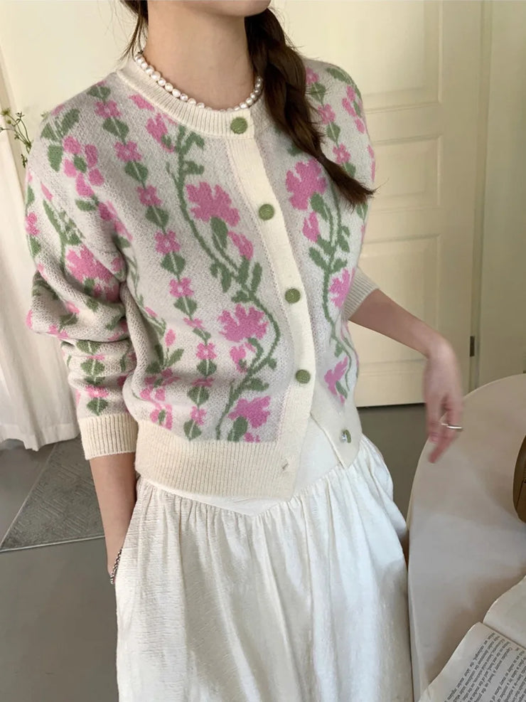 Early autumn French gentle knitted sweater women's cardigan jacket