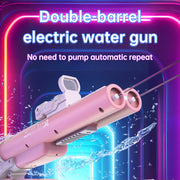 Double tube electric water gun outdoor water play and war toy