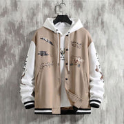 Men's baseball jacket, spring and autumn trendy brand American high street hooligan handsome youth men's loose casual jacket for men