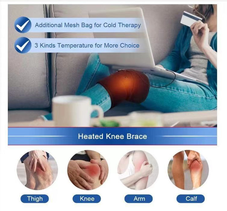 Electric heating knee pads for men and women with cold legs heating knee pads cold-proof leg warming knee pads