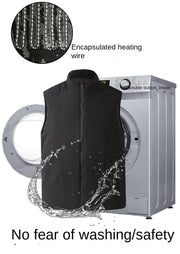 Heating vest with graphene lining, intelligent heating vest, vest clip, USB constant temperature electric heating suit