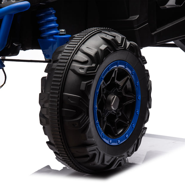 Side by Side 4x4 Ride on Off-Road Truck with Parent Remote Control, Battery Powered Electric Car - Follow yourDream
