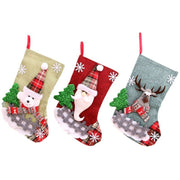 Santa Claus Christmas decorations Socks Christmas gift bags