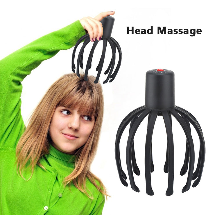 Head Massager Octopus Scalp Massager Electric Head Massage Claw Household Head Physiotherapy Instrument