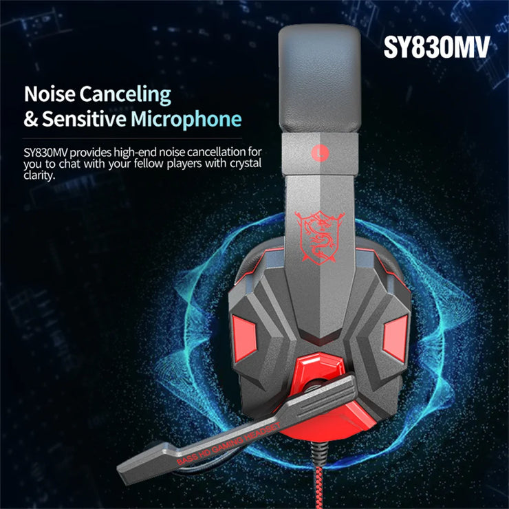 Earphones for wired laptops, dedicated earphones for gaming and esports, comfortable to wear, and head mounted gaming headphones