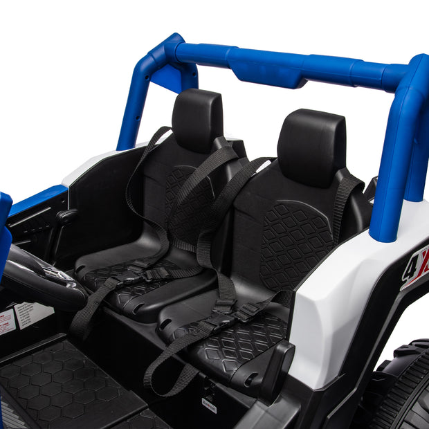Side by Side 4x4 Ride on Off-Road Truck with Parent Remote Control, Battery Powered Electric Car - Follow yourDream
