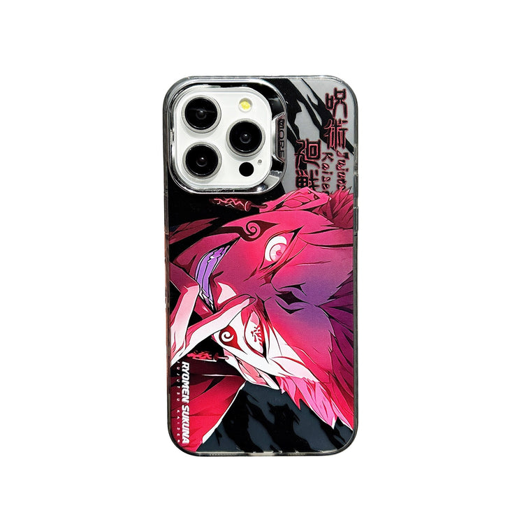 Electroplating Five Way Enlightenment Spell Suitable for iPhone 15 PROMAX Phone Case Apple 12/15 Hard 14 Pro Anime XR