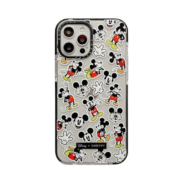Cartoon Mickey Mouse Suitable For Apple 12 Two-Color Frame Mobile Phone Case XSMAX / XR / 11 Transparent Protective Cover iPhone 78p - Follow yourDream