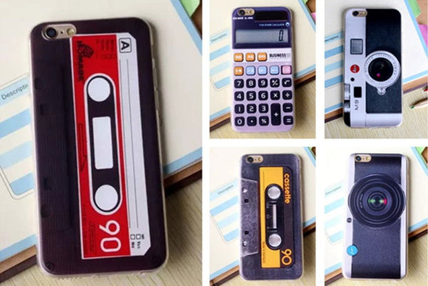Cassette Tape Tpu silicone Case For Coque Apple iPhone 5 5s se 6 6s 6plus 6s PlusCases Camera Back Cover Capinha Vintage Fundas - Follow yourDream