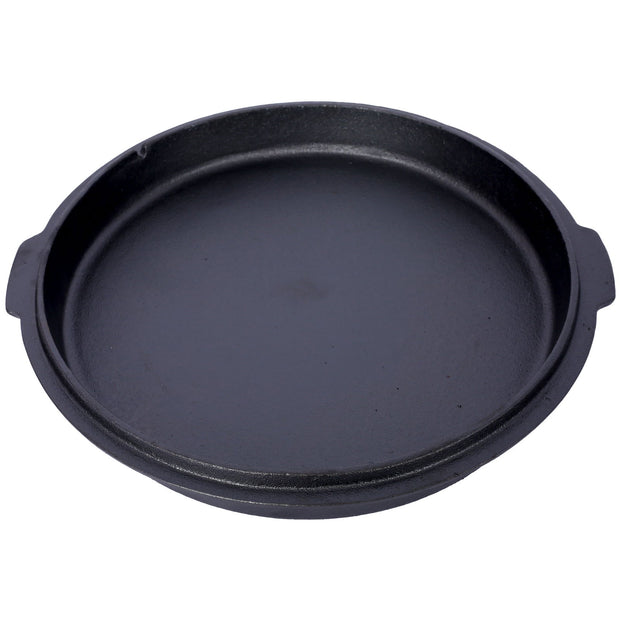 Cast iron Dutch oven with lid, outdoor camping deep pot, used for camping, cooking, barbecue and leg rest, 4.5 quarts - Follow yourDream