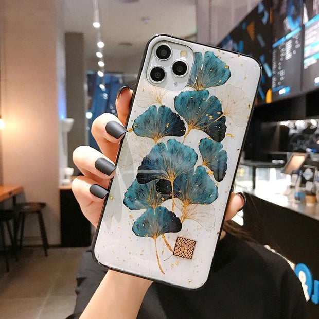 Chic Marble Gold Foil Phone Cases for iPhone 12 11 Pro Max XR X 8 7 6 Plus Glitter Soft Silicone Cover for iPhone XS Max SE 2020 - Follow yourDream