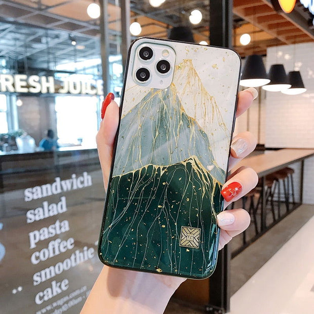 Chic Marble Gold Foil Phone Cases for iPhone 12 11 Pro Max XR X 8 7 6 Plus Glitter Soft Silicone Cover for iPhone XS Max SE 2020 - Follow yourDream