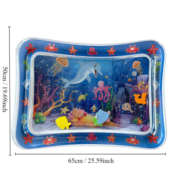 Children's inflatable patting pad, baby patting water pad, round PVC baby patting music cushion - Follow yourDream