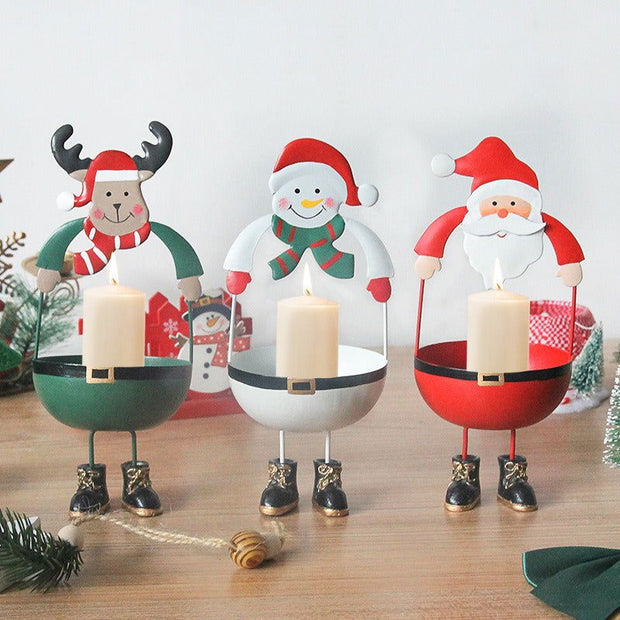 Christmas Candle Creative Romantic Old Man Christmas Eve Christmas Gift Decoration Decoration Snowman - Follow yourDream