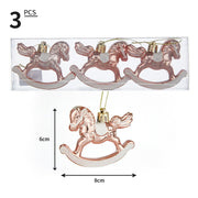 Christmas Carousel Pendant Plastic Christmas Ball Alien Ball Pendant Christmas 3pcs Box Set - Follow yourDream