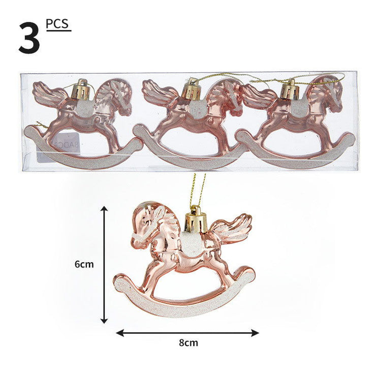 Christmas Carousel Pendant Plastic Christmas Ball Alien Ball Pendant Christmas 3pcs Box Set - Follow yourDream