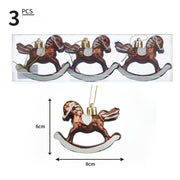 Christmas Carousel Pendant Plastic Christmas Ball Alien Ball Pendant Christmas 3pcs Box Set - Follow yourDream