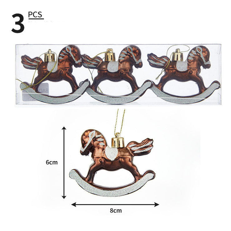 Christmas Carousel Pendant Plastic Christmas Ball Alien Ball Pendant Christmas 3pcs Box Set - Follow yourDream