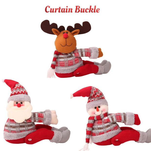 Christmas Curtain Buckle Window Christmas Decoration - Follow yourDream