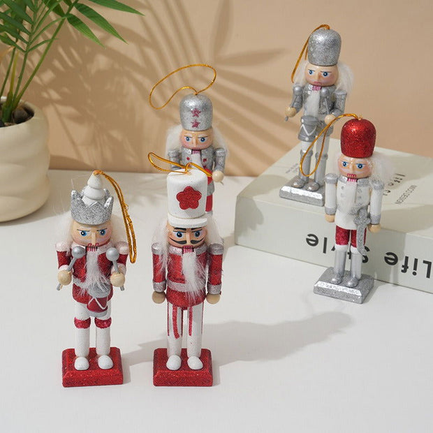 Christmas Decoration 13CM Nutcracker Puppet Pendant Creative Wooden Soldier Painting - Follow yourDream