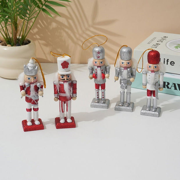 Christmas Decoration 13CM Nutcracker Puppet Pendant Creative Wooden Soldier Painting - Follow yourDream