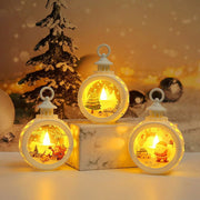 Christmas Decoration LED Small Round Lantern New Children's Handheld Lantern Gift Window Display - Follow yourDream