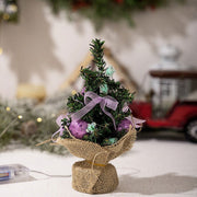 Christmas Decoration Mini Christmas Tree Glowing Christmas Ball Pendant Small Tree Colorful Lights - Follow yourDream
