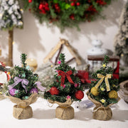 Christmas Decoration Mini Christmas Tree Glowing Christmas Ball Pendant Small Tree Colorful Lights - Follow yourDream