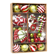 Christmas Decorations 50pcs/set painted Christmas ball set, Christmas tree decoration pendant - Follow yourDream