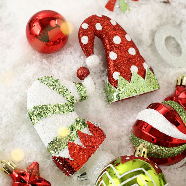 Christmas Decorations 50pcs/set painted Christmas ball set, Christmas tree decoration pendant - Follow yourDream