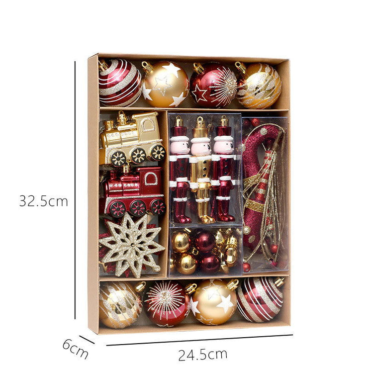 Christmas Decorations 50pcs/set painted Christmas ball set, Christmas tree decoration pendant - Follow yourDream