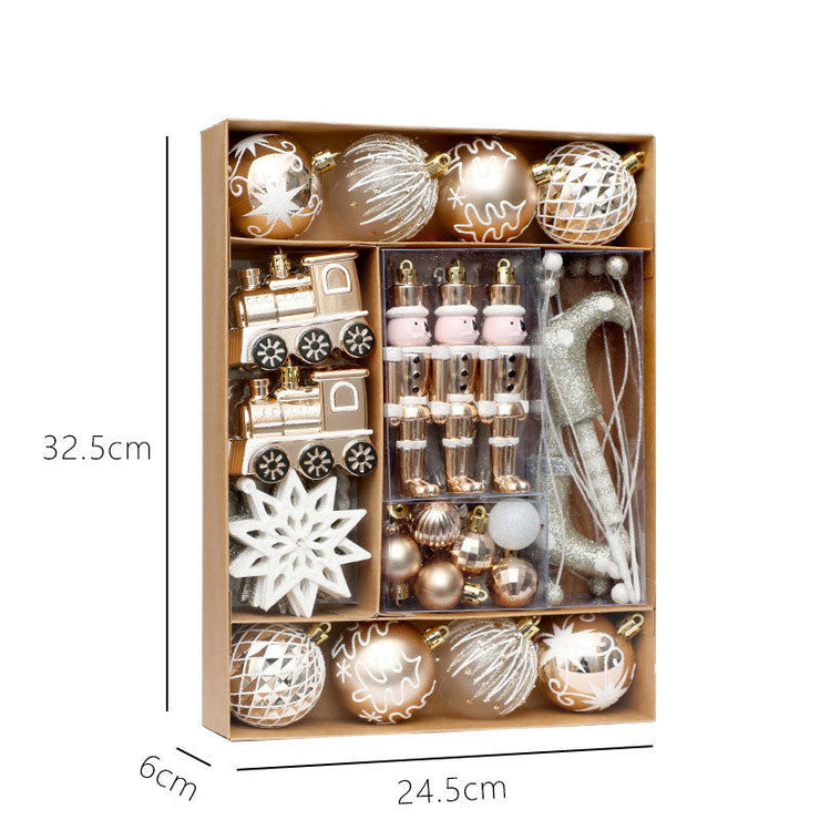 Christmas Decorations 50pcs/set painted Christmas ball set, Christmas tree decoration pendant - Follow yourDream